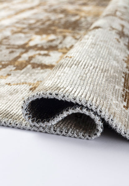 Spark White - Light Brown Rug