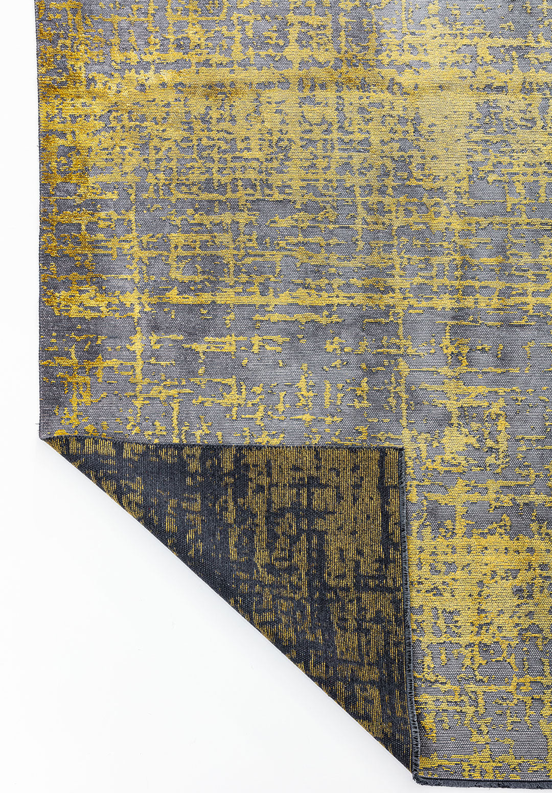 Spark Grey - Yellow Rug