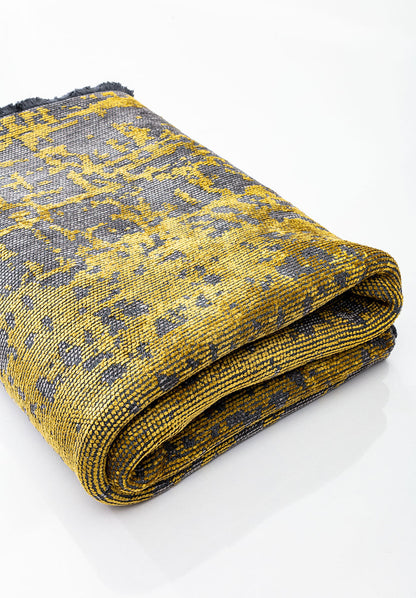 Spark Grey - Yellow Rug
