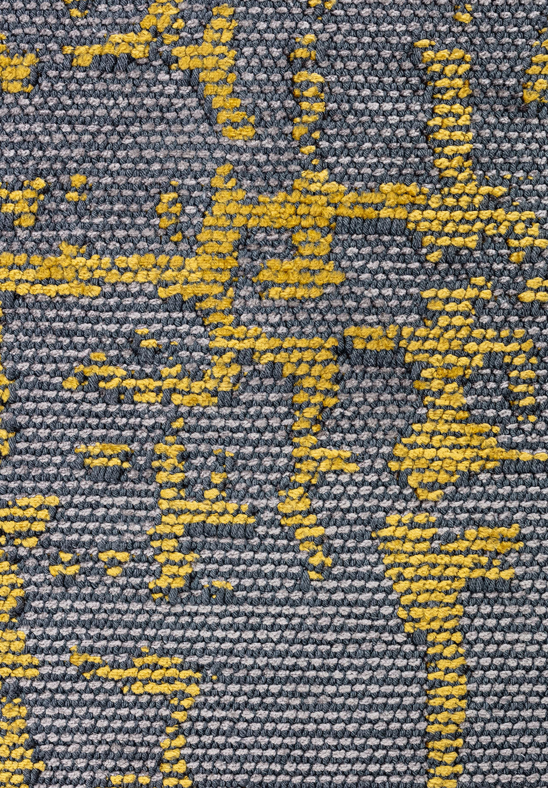 Spark Grey - Yellow Rug