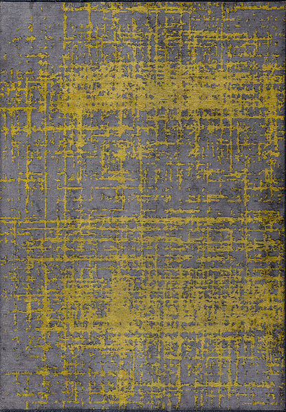 Spark Grey - Yellow Rug