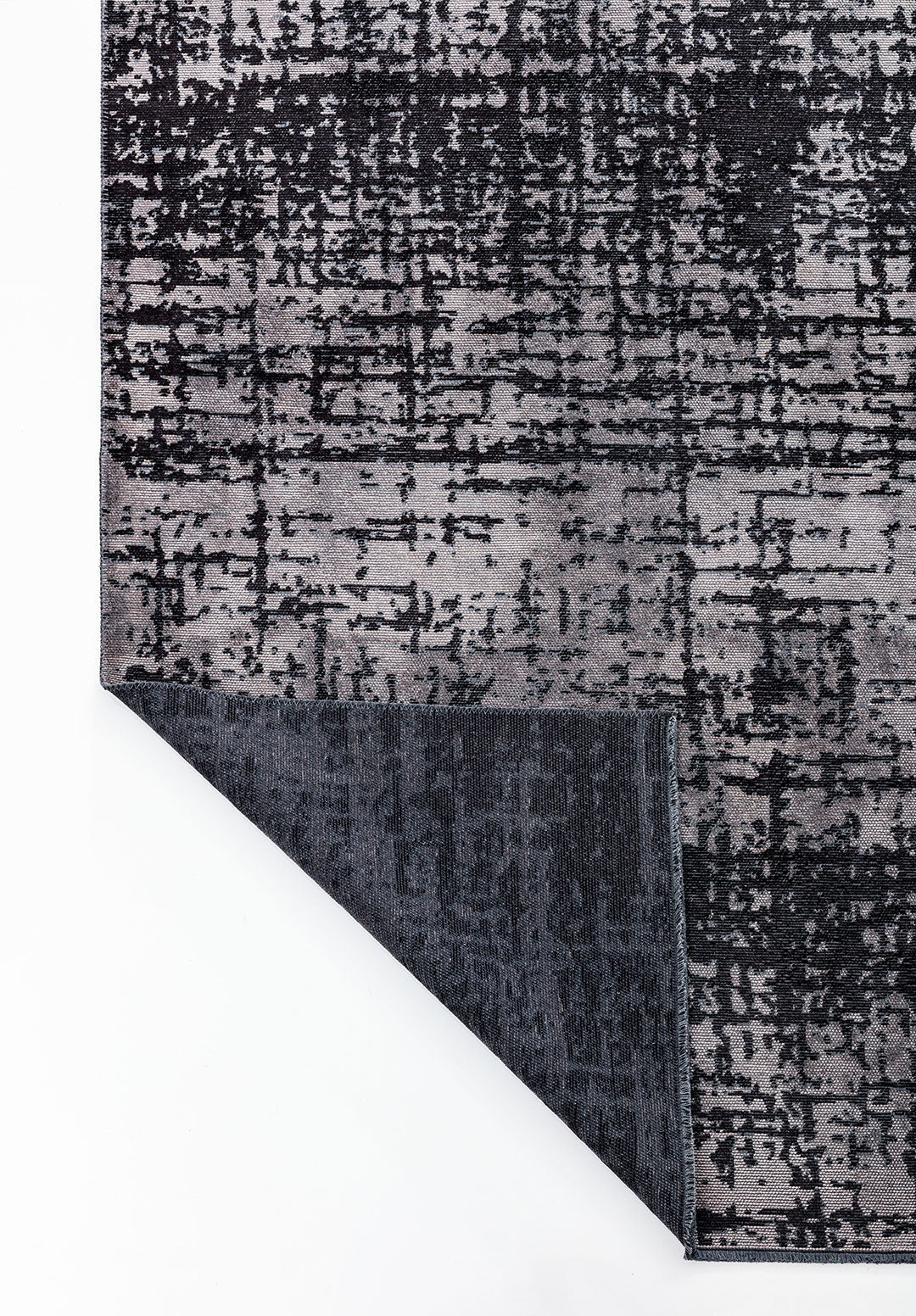 Spark Dark Grey - Black Rug