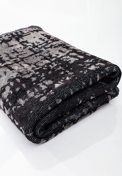 Spark Dark Grey - Black Rug