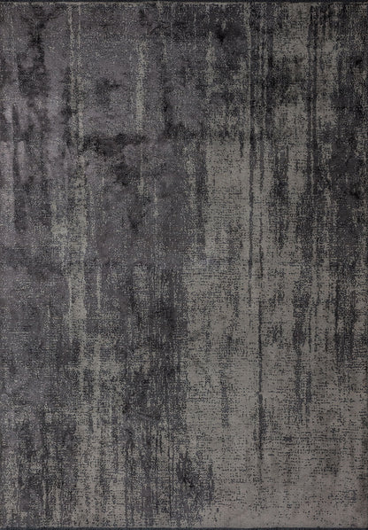 Flux Charcoal - Beige Rug