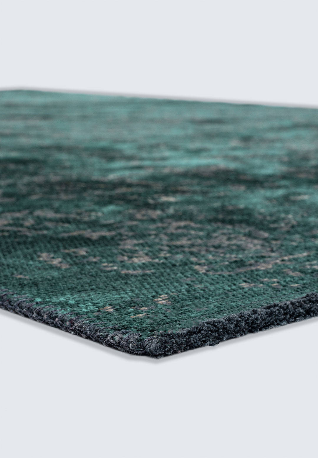 Classy Beige - Dark Green Rug