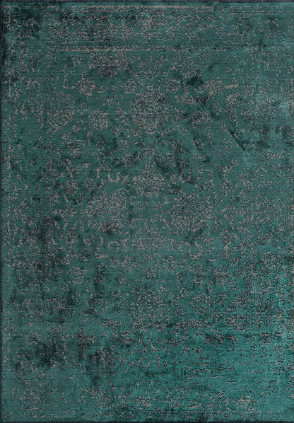 Classy Beige - Dark Green Rug