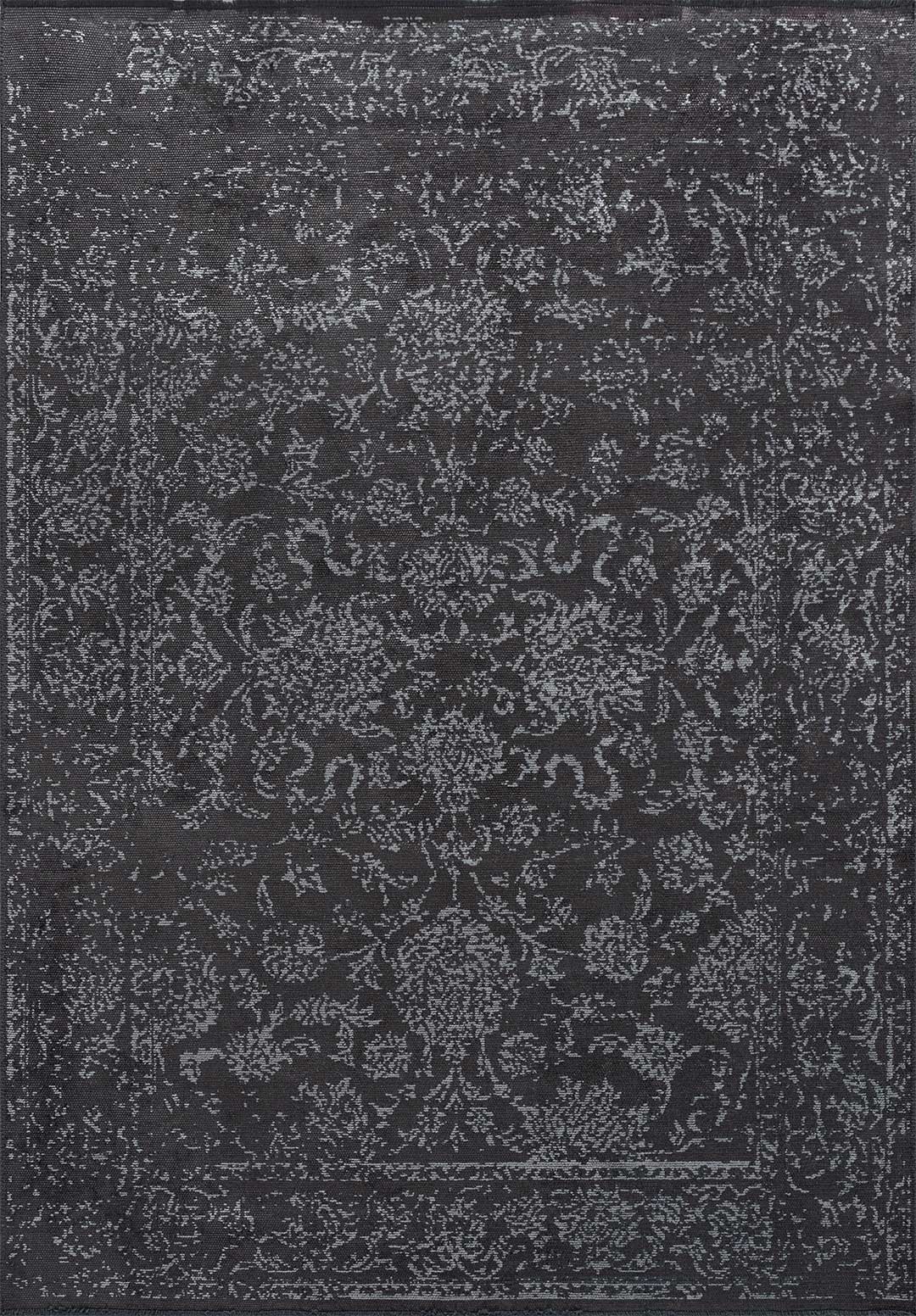 Classy Ice Blue - Charcoal Rug