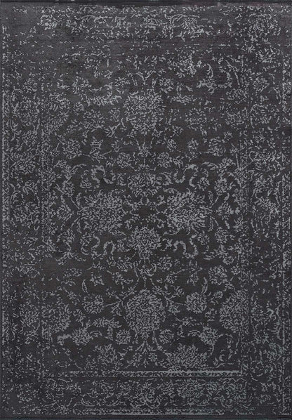 Classy Ice Blue - Charcoal Rug