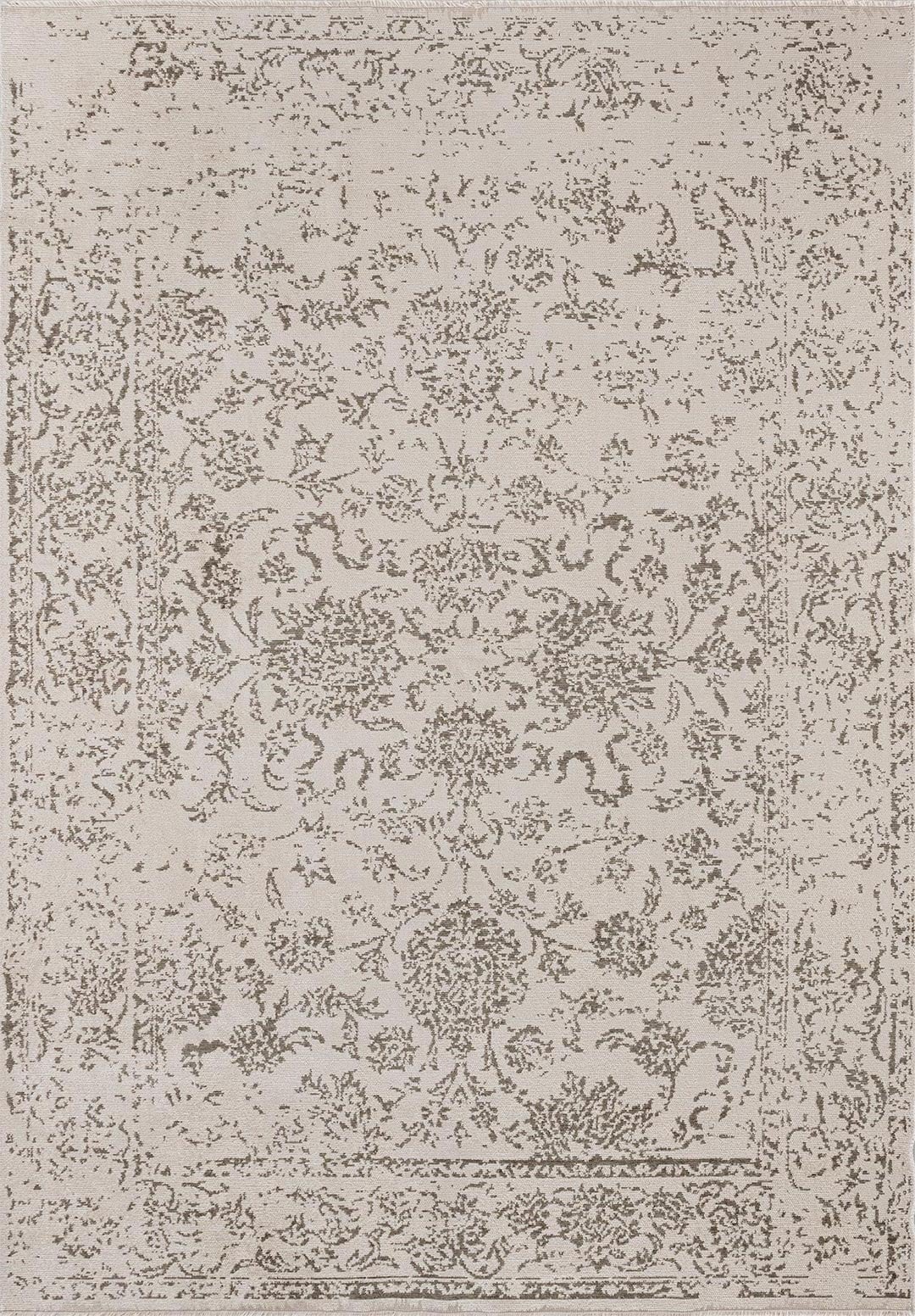 Classy Khaki - Ecru Rug area carpet area rug carpet Color_Beige Color_Brown Material_Cotton & Viscose SHELL