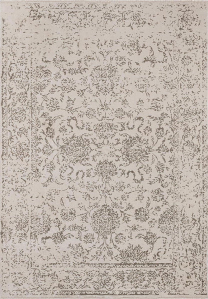 Classy Khaki - Ecru Rug area carpet area rug carpet Color_Beige Color_Brown Material_Cotton & Viscose SHELL