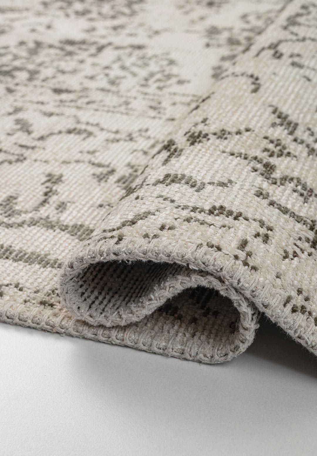 Classy Khaki - Ecru Rug area carpet area rug carpet Color_Beige Color_Brown Material_Cotton & Viscose SHELL
