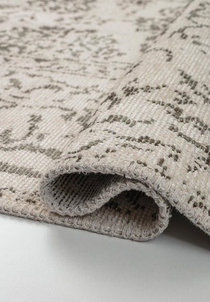 Classy Khaki - Ecru Rug area carpet area rug carpet Color_Beige Color_Brown Material_Cotton & Viscose SHELL