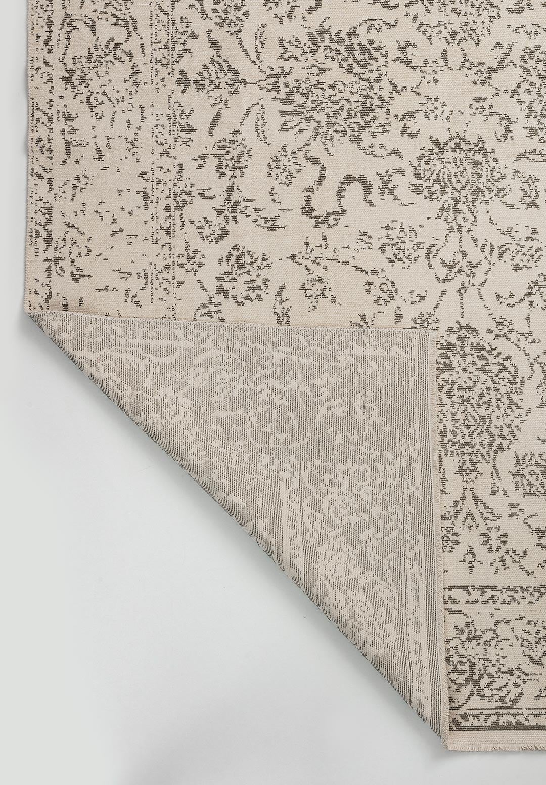Classy Khaki - Ecru Rug area carpet area rug carpet Color_Beige Color_Brown Material_Cotton & Viscose SHELL