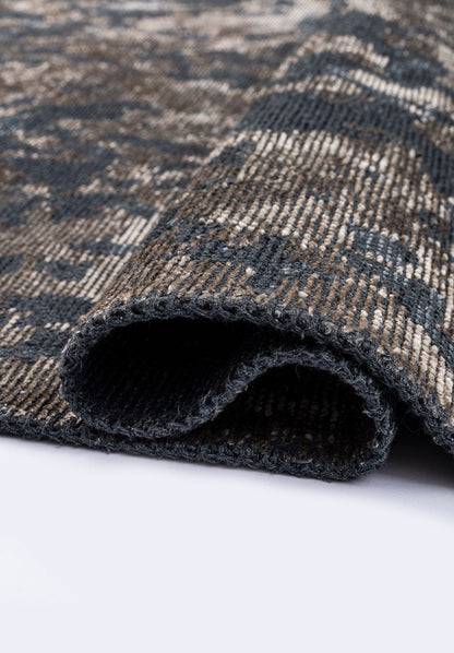 Seal Blue - Beige Rug