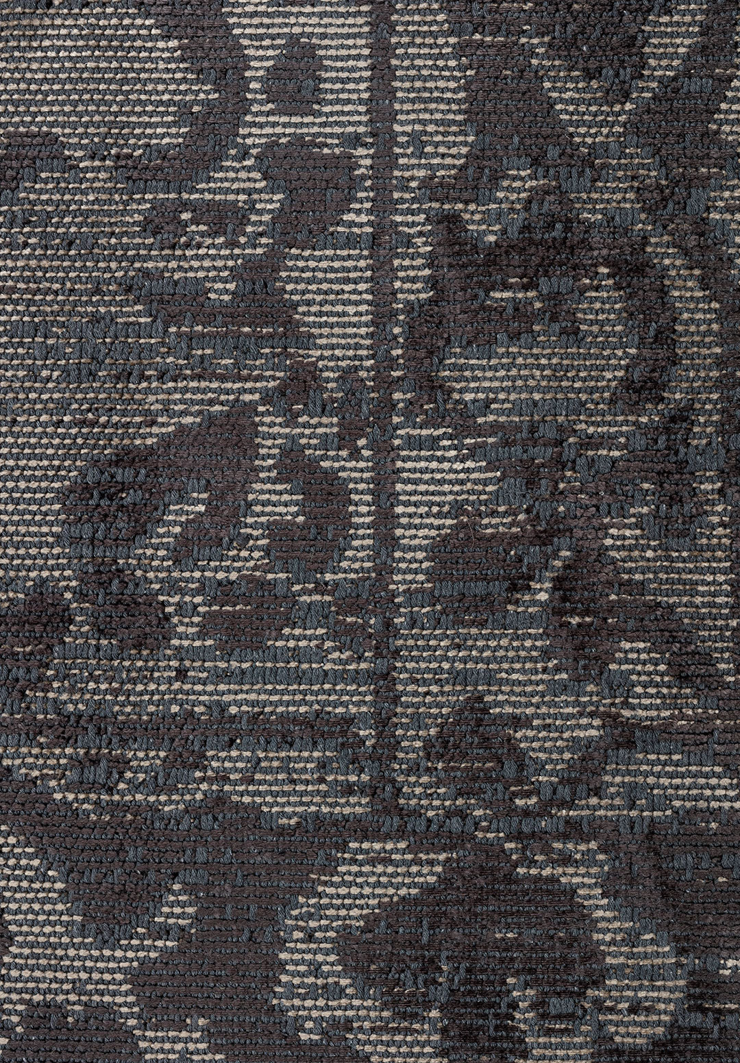 Flora Charcoal - Beige Rug