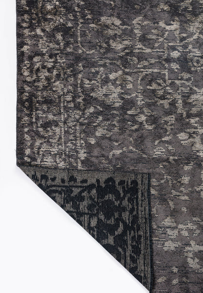 Flora Beige - Dark Grey Rug