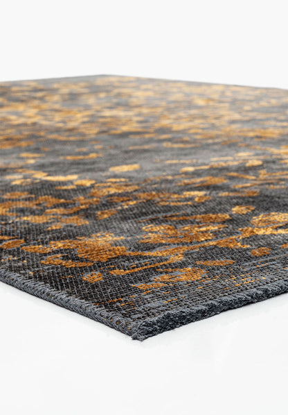 Flora Mustard - Anthracite Rug