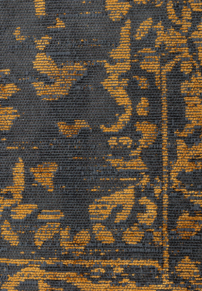 Flora Mustard - Anthracite Rug
