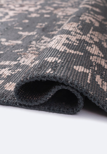 Flora Copper - Charcoal Rug