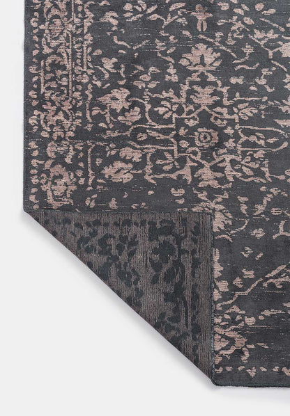 Flora Copper - Charcoal Rug