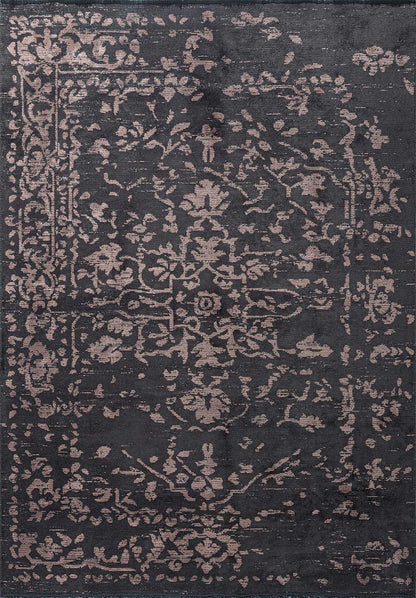 Flora Copper - Charcoal Rug