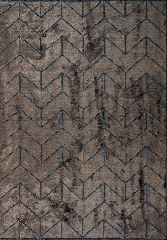 Arrow Nougat Rug area carpet area rug carpet Color_Brown Crystal Material_Cotton & Viscose