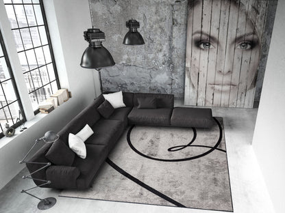 Signature Black - Light Grey Rug