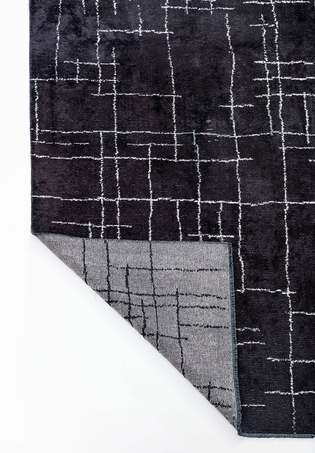 Dent Black - Light Cream Rug