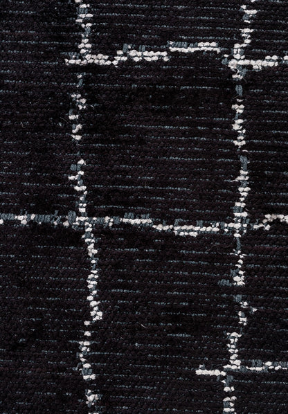 Dent Black - Light Cream Rug