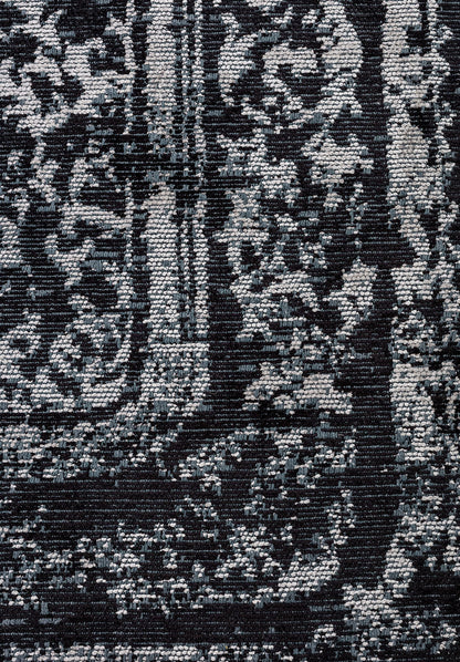 Babylon Black - Grey Rug