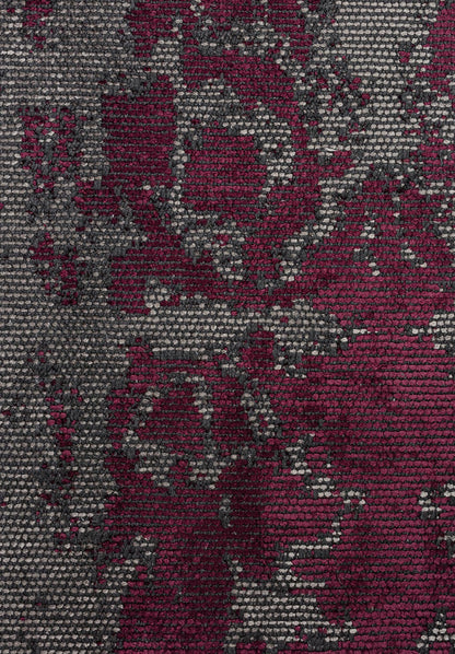 Caesar Grey - Dark Damson Rug area carpet area rug carpet Color_Grey Color_Purple Material_Cotton & Viscose vintage
