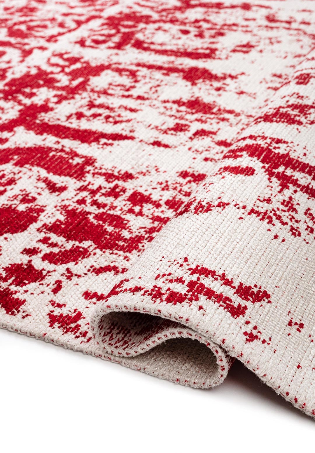 Caesar Ecru - Red Rug area carpet area rug carpet Color_Beige Color_Red Material_Cotton & Viscose vintage
