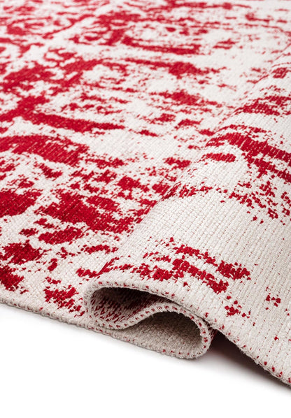 Caesar Ecru - Red Rug area carpet area rug carpet Color_Beige Color_Red Material_Cotton & Viscose vintage