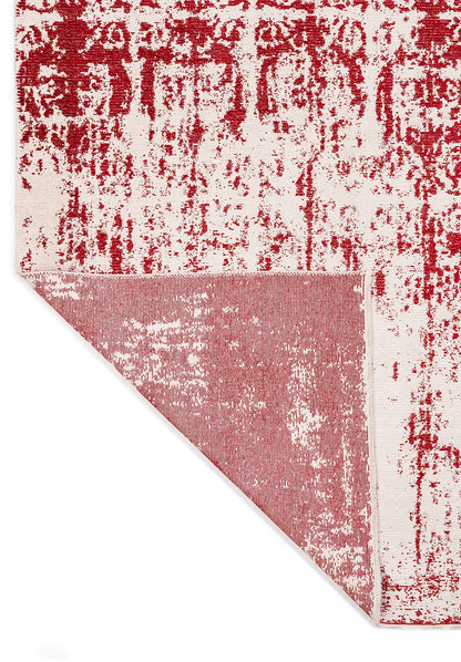 Caesar Ecru - Red Rug area carpet area rug carpet Color_Beige Color_Red Material_Cotton & Viscose vintage