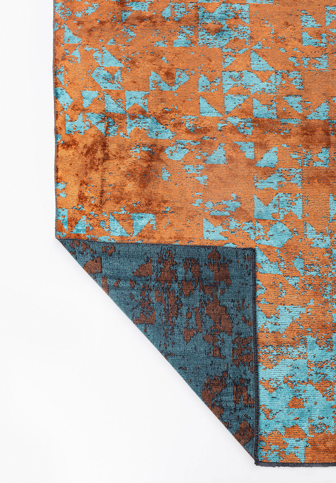 Triangle Terra - Turquoise Rug