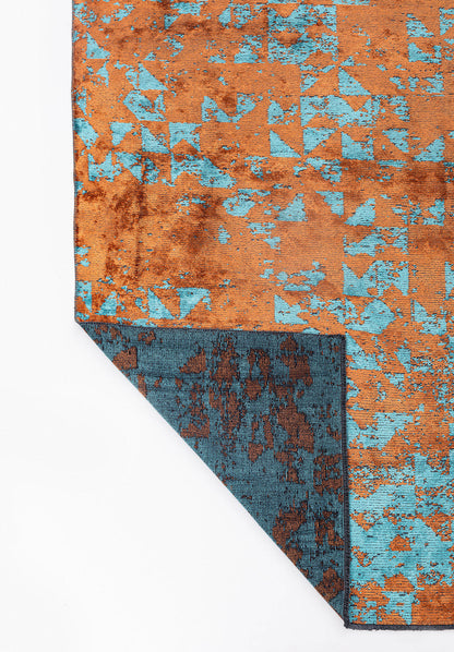 Triangle Terra - Turquoise Rug