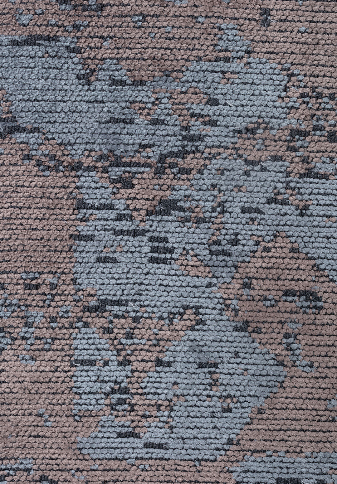 Triangle Dark Grey - Blue Rug