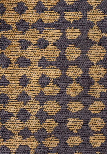 Dots Charcoal - Gold Rug