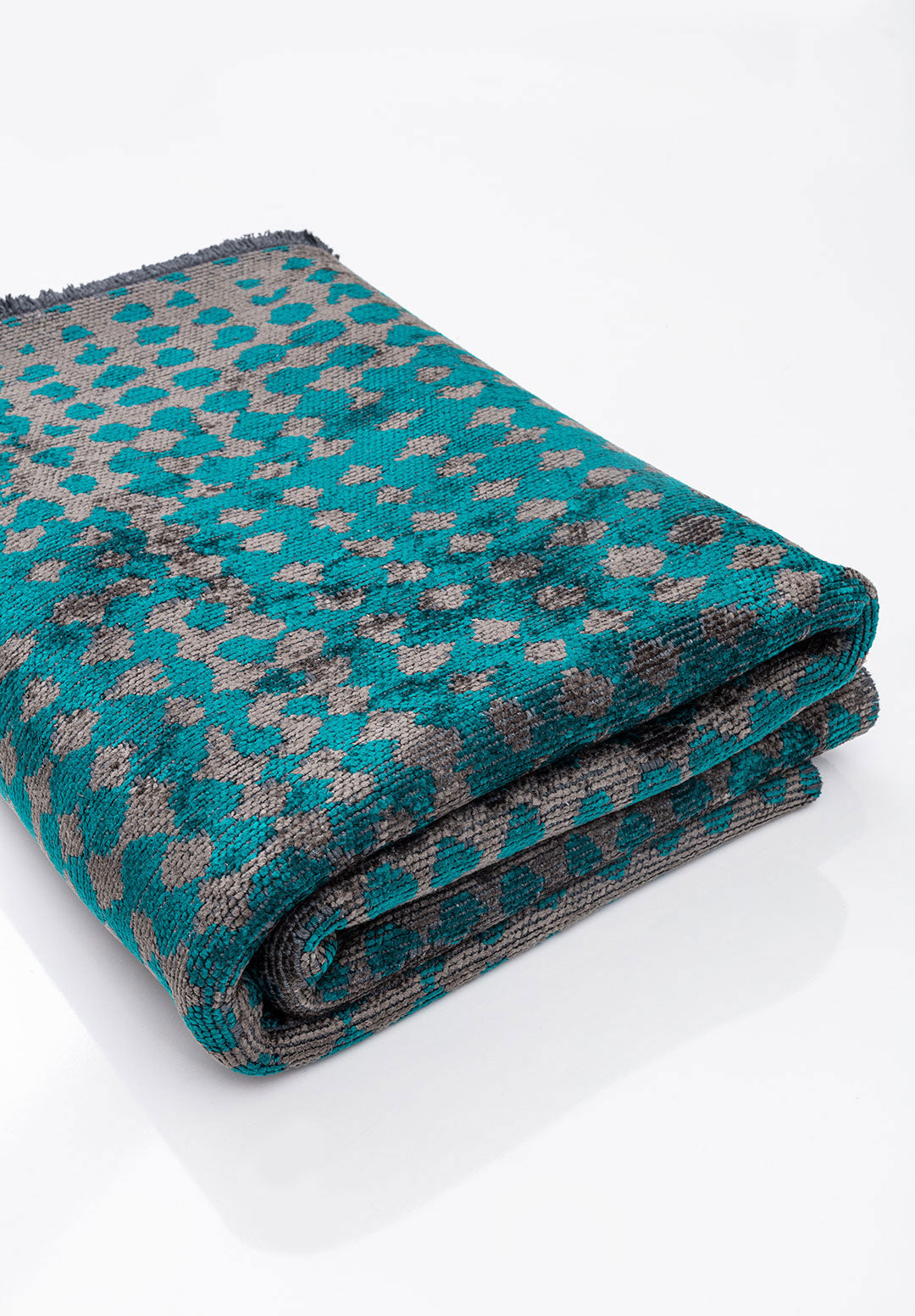 Dots Charcoal - Dark Turquoise Rug