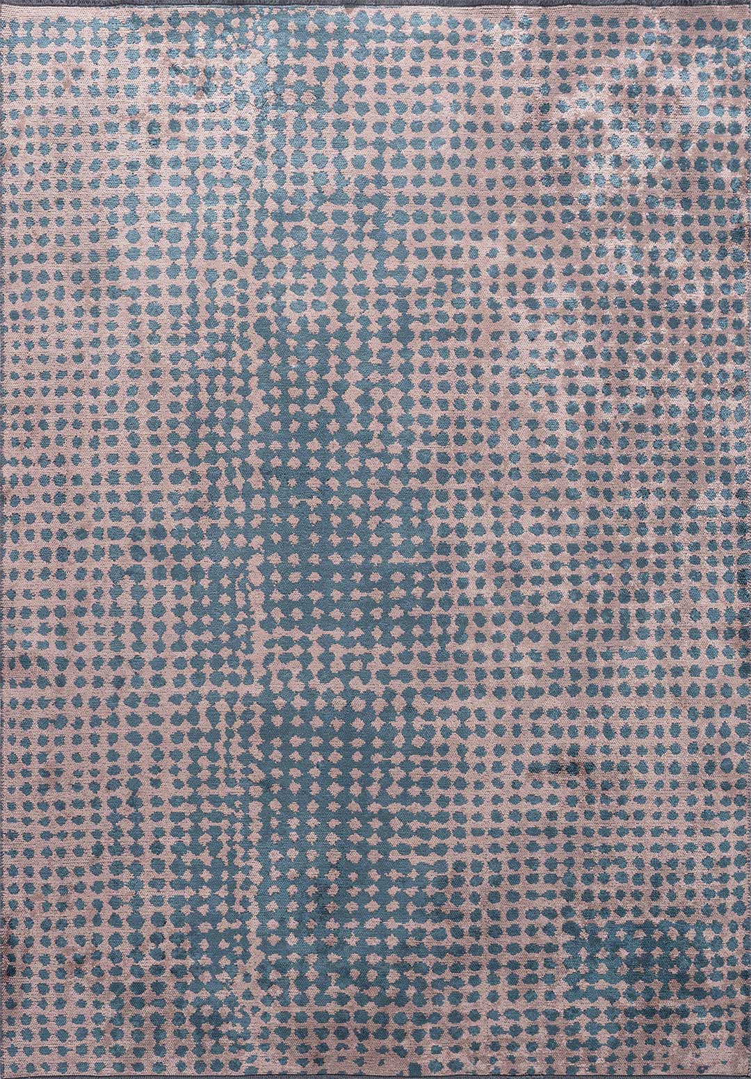 Dots Copper - Petrol Rug