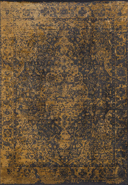 Glory Mustard - Anthracite Rug