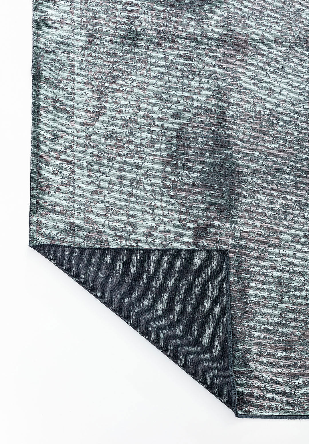 Glory Dark Grey - River Green Rug