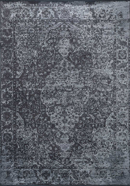 Glory Ice Blue - Charcoal Rug