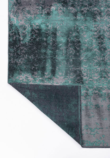 Grace Dark Green - Grey Rug