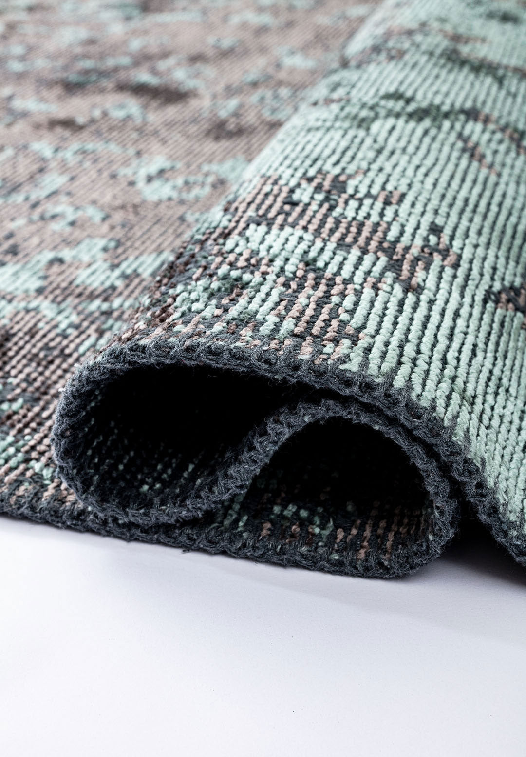 Grace Dark Grey - River Green Rug