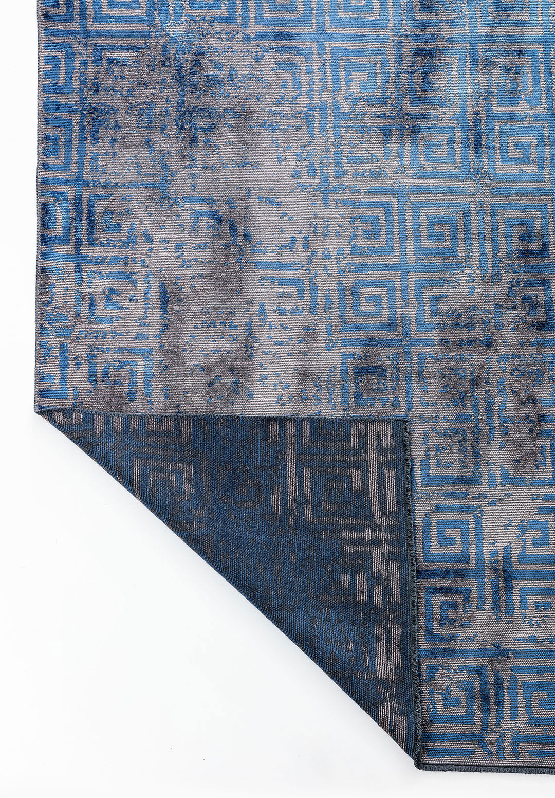 Helix Navy Blue - Dark Grey Rug