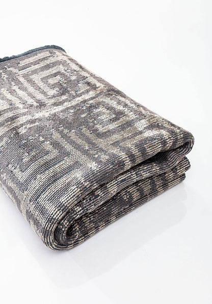 Helix Beige - Dark Grey Rug