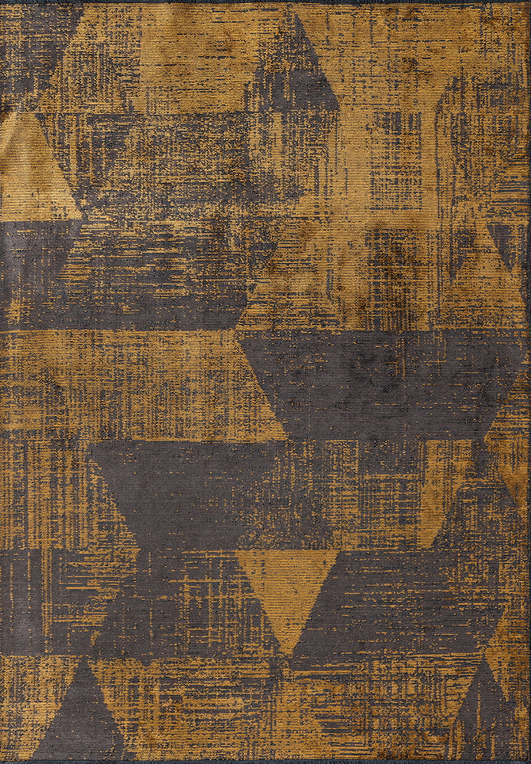 Sharp Mustard - Dark Mink Rug