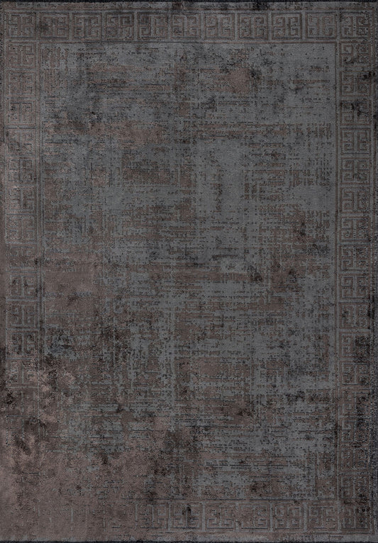 Ancient Grey - Dark Mink Rug area carpet area rug carpet Color_Brown Color_Grey Material_Cotton & Viscose vintage