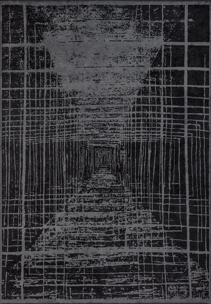 Bari Black - Grey Rug